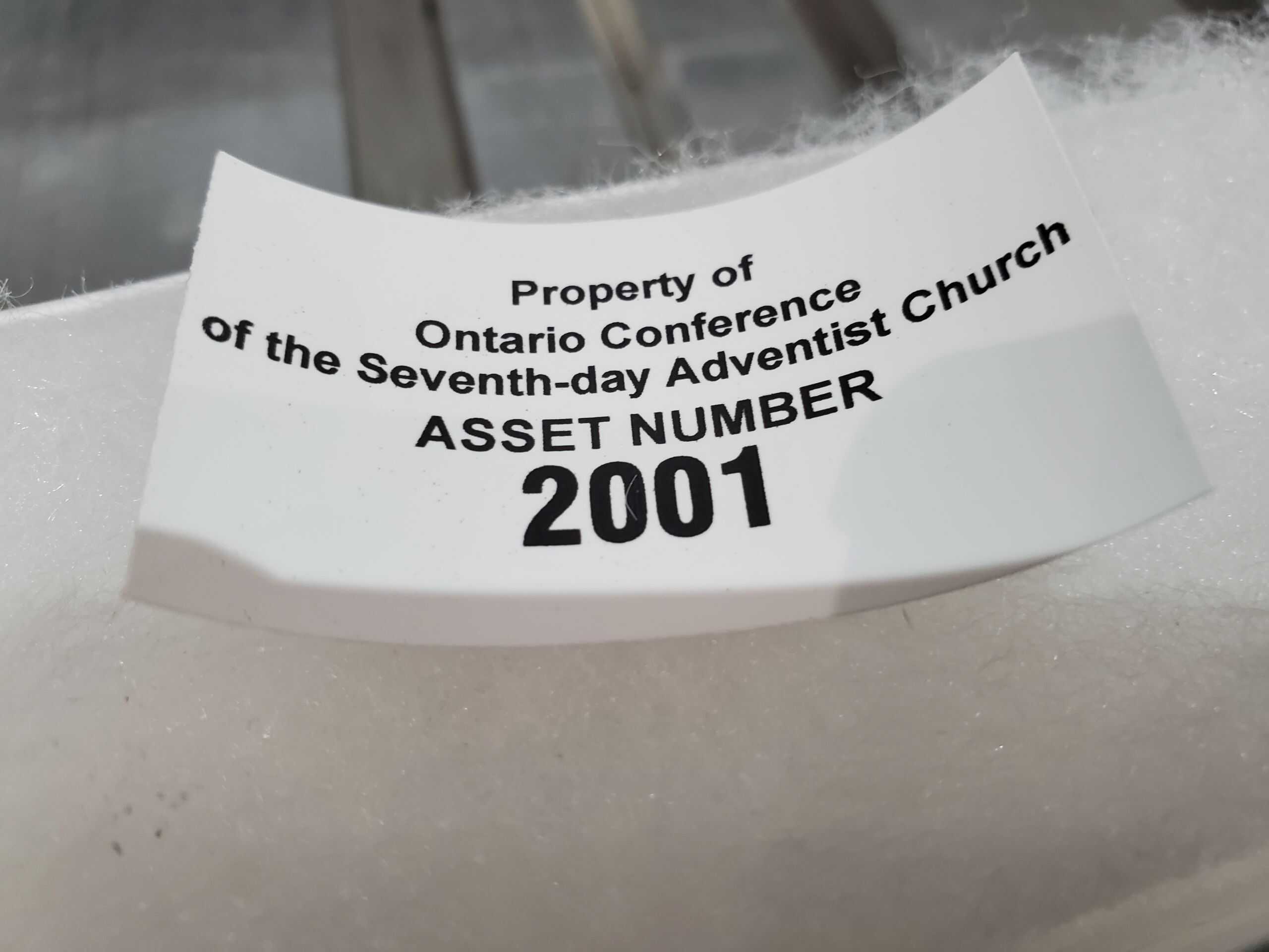 Ontario Conference Seventh-day Adventist Church badge.