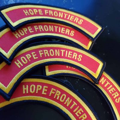 Hope Frontiers Pathfinder embroidered patches for uniforms and apparel.