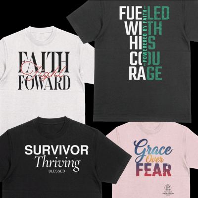 Inspirational faith-themed T-shirt with 