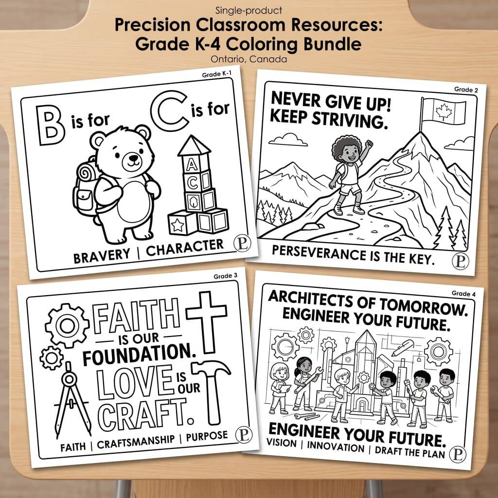 lassroom Resources Printable Grade K to Grade 4 colouring activity sheets